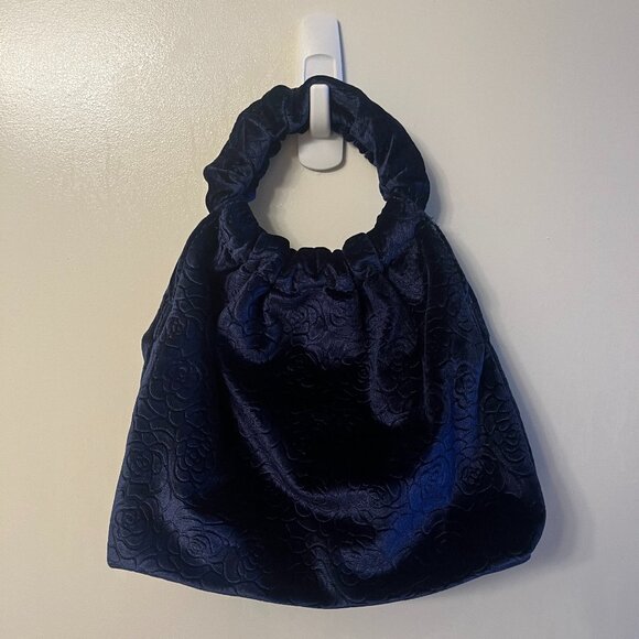 Sole Society Blue Velvet Handbag - Picture 1 of 2